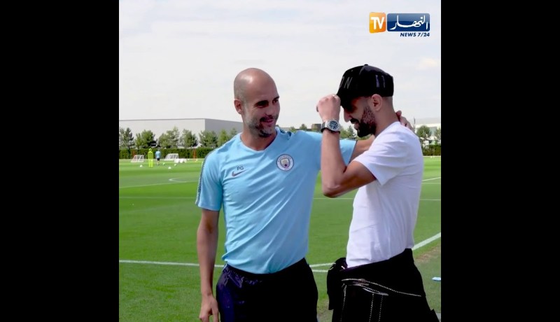 غوارديولا يرحب بمحرز في السيتي