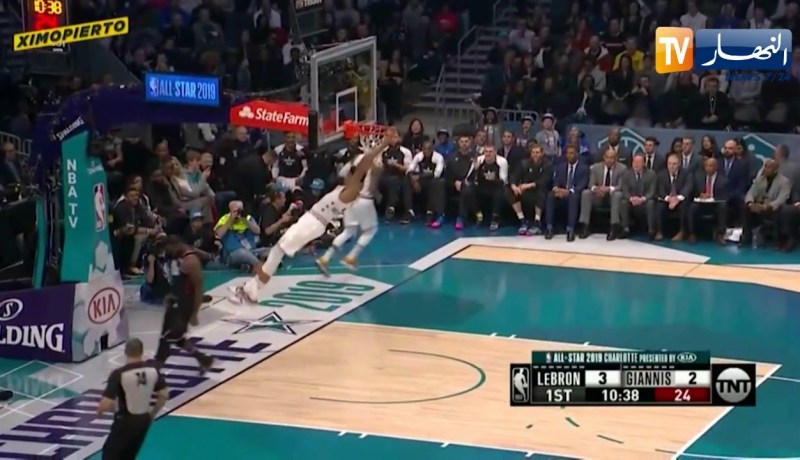 فريق ليبرون جيمس يفوز على فريق يانتيس في مباراة إستعراضية لكل النجوم