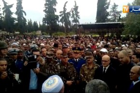 تشييع جثمان الشهيد محمد الامين مصطفاوي بمقبرة اولاد ميمون بولاية تلمسان