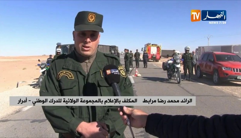 أدرار/ 17 جريحا في حادث إنقلاب حافلة بالطريق الوطني رقم 06