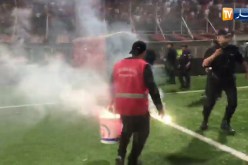 أعمال شغب بملعب بولوغين بعد نهاية مواجهة الحمراوة‎