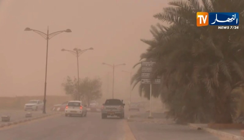 رياح قوية قد تصل إلى 90 كلم/سا على شمال الصحراء والواحات.. هذه هي الولايات المعنية