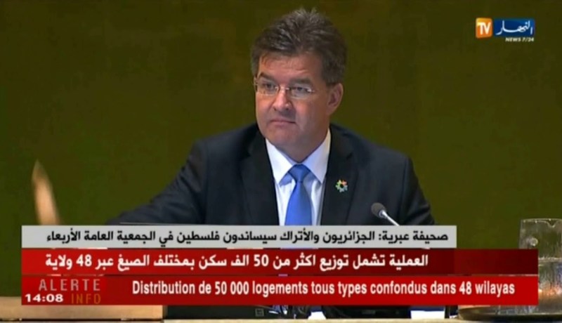 صحيفة عبرية:الجزائريون والأتراك سيساندون فلسطين في الجمعية العامة الأربعاء