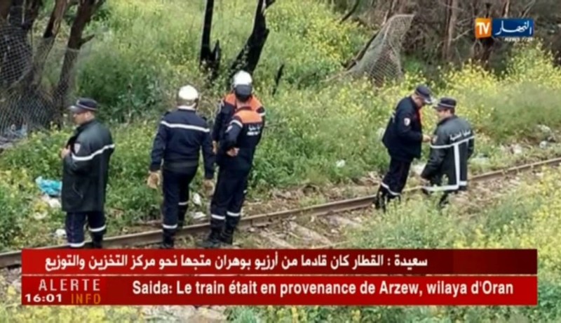 سعيدة: إنحراف قاطرة أمامية لقطار يجر صهاريج معباة بمادة المازوت