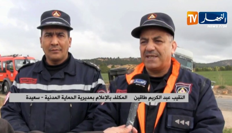 سعيدة/ وفاة 3 أشخاص في حادث إصطدام سيارة سياحية وشاحنة بالطريق الوطني 92