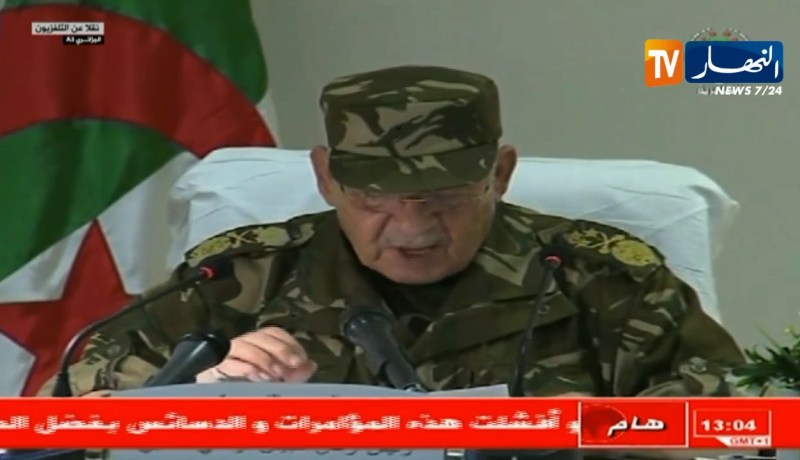 قايد صالح: تعهدت شخصيا أن أعمل بصدق وصراحة على المرافقة العقلانية للشعب الجزائري في مسيراته السلمية