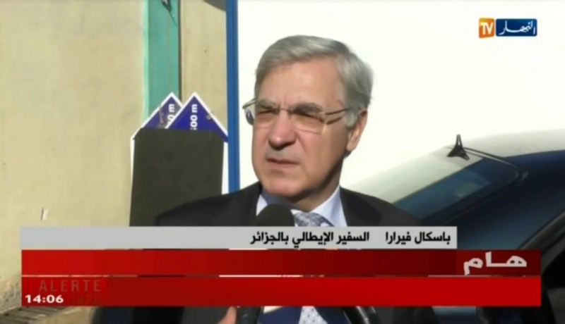 السفير الإيطالي بالجزائر : مشروع شراكة متقدمة بين إيني الإيطالية و سونطراك في مجال الطاقة الشمسية