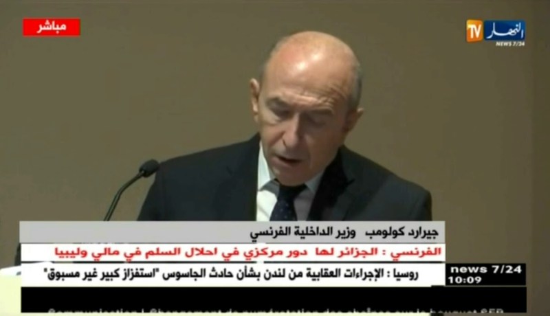 قصر المؤتمرات/ كلمة وزير الداخلية الفرنسي “جيرار كولومب” خلال إجتماع ولاة الجزائر بنظرائهم الفرنسيين