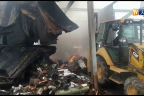 نشوب حريق بمصنع الورق في مستغانم