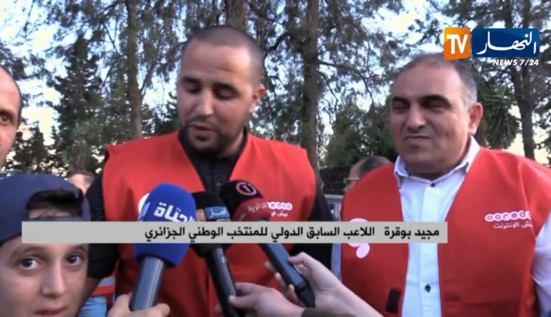 مشاركة اللاعب الدولي مجيد بوقرة في حملة أوريدو لإفطار مستعملي الطريق -العاصمة