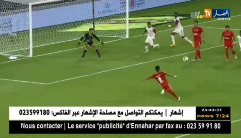 محمد بن يطو يوقع ثنائية مع نادي الفجيرة في شباك الجزيرة رغم الهزيمة