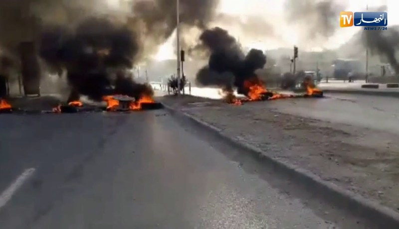 العاصمة: إغلاق الطريق الوطني رقم 24 في برج الكيفان