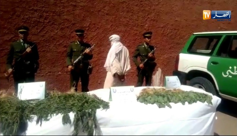 صور لكمية المخذرات التي تم حجزها في أدرار