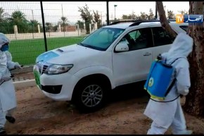 الوادي: تعقيم الصناديق والمركبات وبداية الانتخاب في المكاتب المتنقلة ببن قشة الحدودية