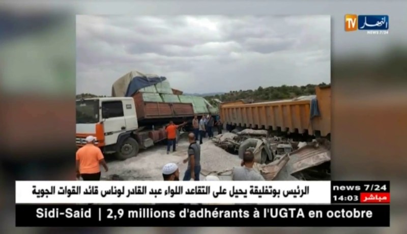 برج بوعريريج/ حادث مرور بين شاحنتين ذات مقطورة يوقف حركة المرور