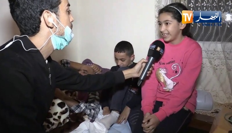 النهار في منزل المريض الجزائري نبيل علاوة الذي تم اجلاءه من  فالنسيا بأسبانيا اليوم في طائرة خاصة