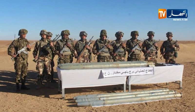 دفاع: كشف مخبأ للأسلحة والذخيرة بتمنراست