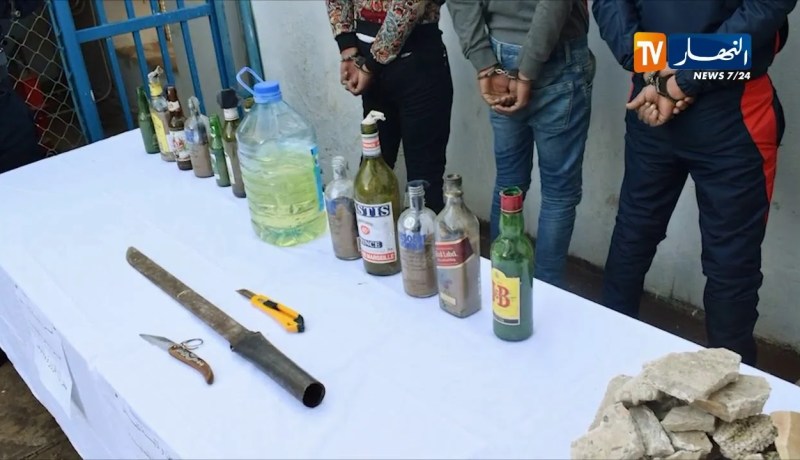 تلمسان: شرطة الحناية تضع حدا لشبكة إجرامية خطيرة مكونة من 5 أشخاص