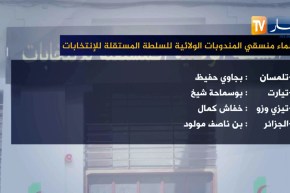 أسماء منسقي المندوبات الولائية للسلطة المستقلة للإنتخابات