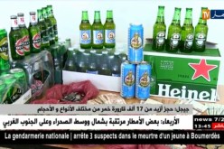 جيجل/ حجز أزيد من 17 ألف قارورة خمر من مختلف الأنواع والأحجام