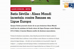 عيسى ماندي يغيب عن لقاء العودة أمام رين في الدوري الأوروبي