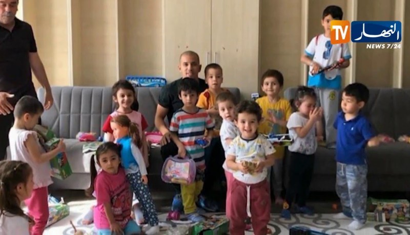 فيغولي يزور دار أيتام بعد تتويجه بالثنائية في تركيا