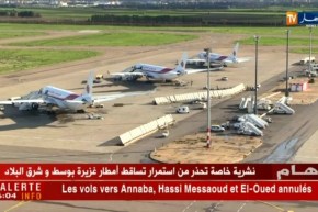 تحويل عدد من الطائرات نحو مطارات داخلية وأخرى أوروبية بسبب الأحوال الجوية