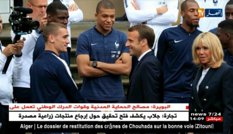 الرئيس الفرنسي “ماكرون” يؤيد إبعاد “بن زيمة” عن المنتخب الفرنسي