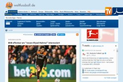 بوريسيا دورتموند يدخل دائرة المتنافسين على بن رحمة