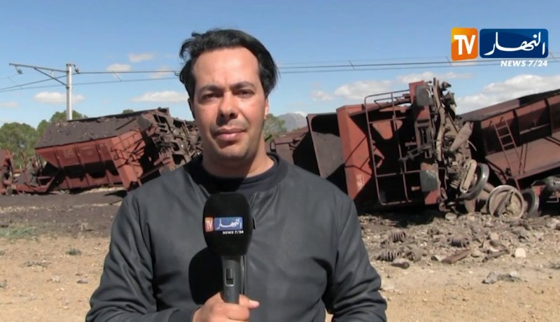 تبسة: إنقلاب قطار محمل بـ 950 طن من مادة الحديد الخام كانت موجهة لمصنع الحجار