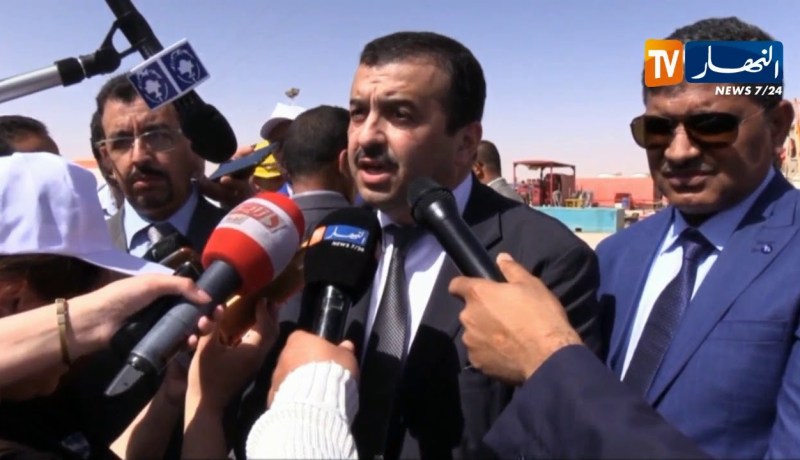 تندوف: وزير الطاقة يقف على أشغال استكشاف أول بئر غاز بالمنطقة