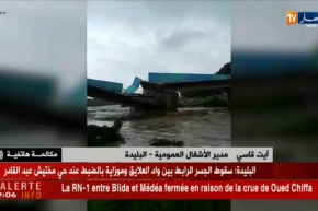 مدير الأشغال العمومية بالبليدة : ” لم نسجّل خسائر بشرية..وتدخُُّلنا سيكون بعد إنخفاض مياه الواد !!”