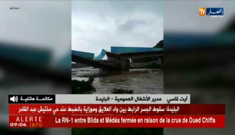 مدير الأشغال العمومية بالبليدة : ” لم نسجّل خسائر بشرية..وتدخُُّلنا سيكون بعد إنخفاض مياه الواد !!”
