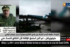المقدم مختار زروال : تسجيل خسائر مادية إثر سقوط الجسر الرابط بين واد العلايق و موزاية