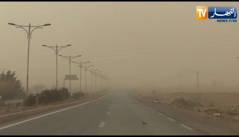 البيض: رياح وزوابع رملية تشهدها عديد مناطق الولاية