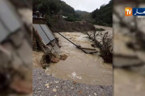 جيجل/ إنهيار جسر بالطريق الولائي الرابط بين دائرة العنصر وبلدية بوراوي بلهداف