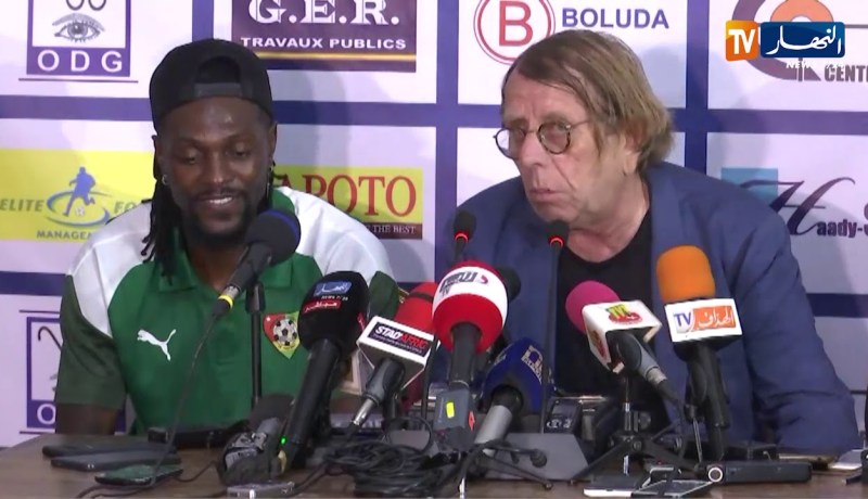 ندوة صحفية لمدرب الطوغو كلود لوروا عقب الخسارة أمام الخضر