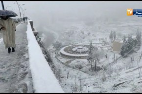 شاهد…هكذا هي قسنطينة بعد التساقط الكثيف للثلوج