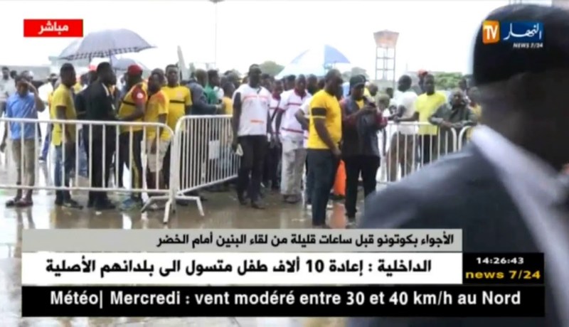 موفد النهار إلى البنين : ” الأجواء الممطرة هي المشكل الكبير الذي سيتلقّاه المنتخب الوطني اليوم !! “