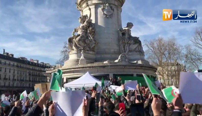 فرنسا.. احتجاجات الجزائريين في فرنسا للمطالبة بالتغيير