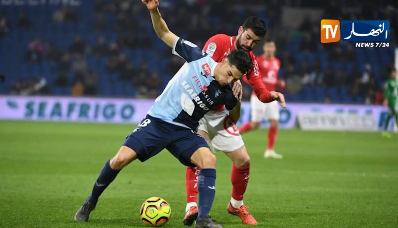 زين الدين فرحات ممر حاسم و يطرد بالبطاقة الحمراء مع لوهافر