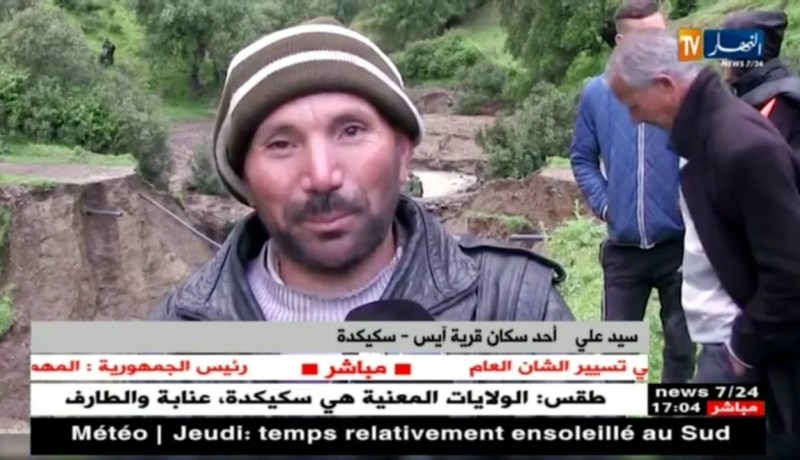سكيكدة: السيول تعزل عشرات العائلات وتتسبب في خسائر كبيرة للفلاحين