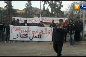 تبسة : تواصل إحتجاج عمال المركب المنجمي جبل العنق ببئر العاتر للأسبوع الثاني