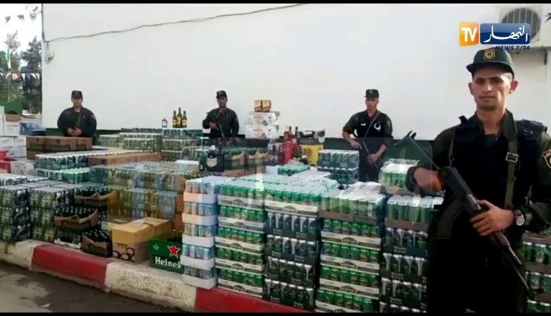 الدرك الوطني يحجز أزيد من 12 ألف قارورة خمر في جيجل