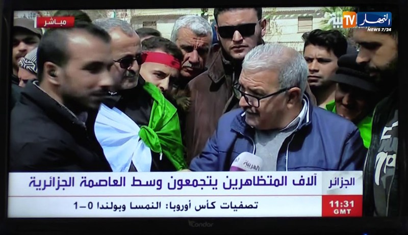 الحراك الشعبي في جمعته الخامسة..النهار مصدر كبرى القنوات التلفزيونية العالمية