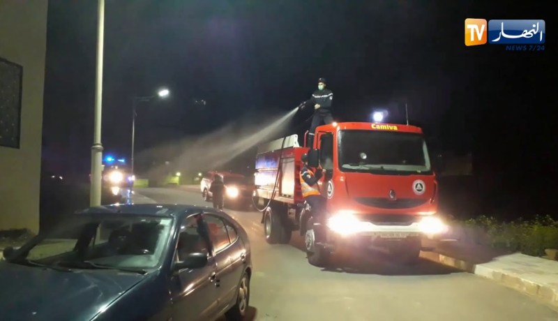 تيسمسيلت: الحماية المدنية توسع عمليات التطير الليلية