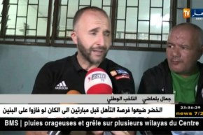 بلماضي: أنا أتحمل مسؤولية الهزيمة وليس اللاعبين