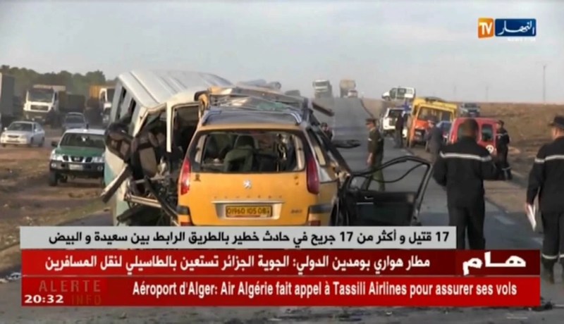 17 قتيل وأكثر من 17 جريح في حادث خطير بالطريق الرابط بين سعيدة والبيض