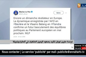 فرنسا: مارين لوبان تشيد بصعود اليمين المتطرف في ألمانيا وبلجيكا