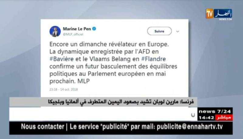 فرنسا: مارين لوبان تشيد بصعود اليمين المتطرف في ألمانيا وبلجيكا